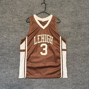 Throwback CJ McCollum Lehigh Basketball Jersey #3 Size L Brown NCAA Stitched